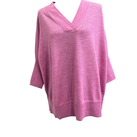 Anthropologie Araminta Merino Wool V Neck Oversized Sweater Size Small - Picture 1 of 8